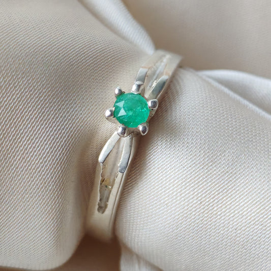 ANILLO ESMERALDA SOLITARIO CORONA - Austral Esmeraldas